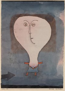 O medo de uma menina, 1922. de Paul Klee