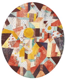 Lua cheia dentro das paredes de Paul Klee