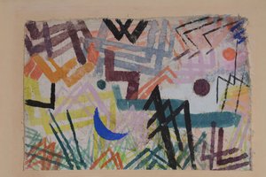 Jogo das forças da paisagem de Lech, 1917. de Paul Klee