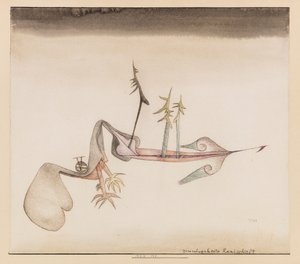 Paisagem enfeitiçada do solo, 1924. de Paul Klee