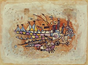 Cena portuária de Paul Klee