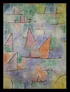 Porto com navios à vela de Paul Klee