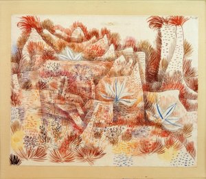 Paisagem com agaves de Paul Klee