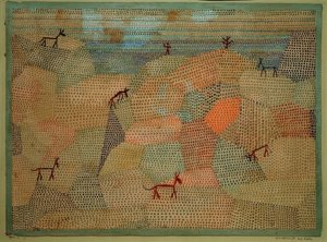 Paisagem com burros de Paul Klee