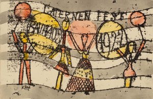 Laternenfest Bauhaus 1922, 1922. de Paul Klee