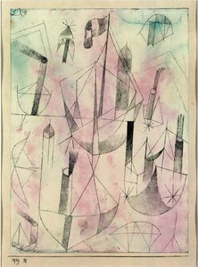 Pequena fantasia do barco a vapor de Paul Klee
