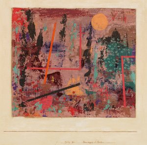 Início da construção do jardim, 1929. de Paul Klee
