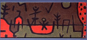 Lago num parque - Pintura de Paul Klee