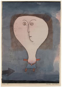 Medo de uma garota. 1922 de Paul Klee