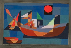 Navios em repouso, 1927. de Paul Klee