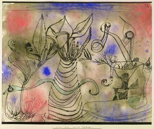 Natureza morta com serpente de Paul Klee