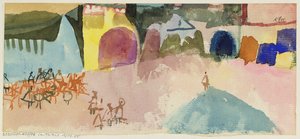 Café de rua em Tunis de Paul Klee