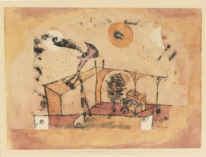 O Tenor Heroico Como Cantor de Concertos, 1922 de Paul Klee