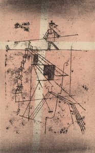 O andador de corda bamba Seiltänzer, 1923. de Paul Klee
