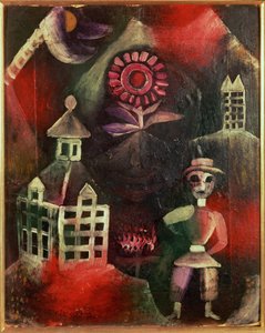 A escola (óleo sobre cartão)