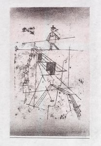 Andar na corda bamba, 1923. de Paul Klee
