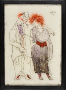 Verkommenes Paar Couple sexo ruim, 1905. de Paul Klee