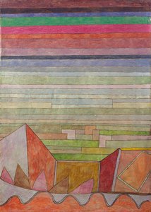 Vista para o país fértil Vista para o país das frutas, 1932. de Paul Klee