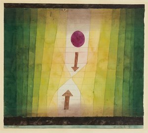 Vor dem Blitz Antes do relâmpago, 1923. de Paul Klee