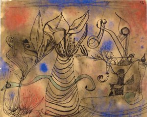 Com a cobra, 1924. de Paul Klee