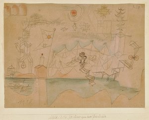 Desenho para a empresa de aluguel de barcos. 1918, 204 de Paul Klee