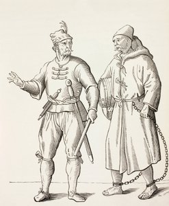 Soldador de cozinha do século XVI com um escravo de cozinha.