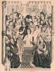 Batismo do rei Clovis I, século XV, 1849.