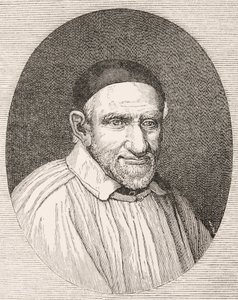 São Vicente de Paulo 1581 - 1660. Padre e santo católico francês. Segundo uma obra de Simon François. de Paul Lacroix