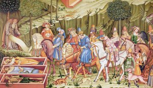 O triunfo da morte, afresco no Campo-Santo, Pisa, Itália, atribuído a Francesco Traini.