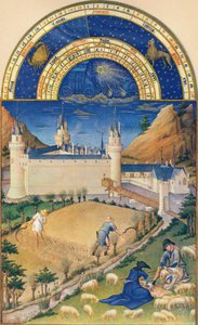Julho - o Castelo de Poitiers, século XV, 1939.