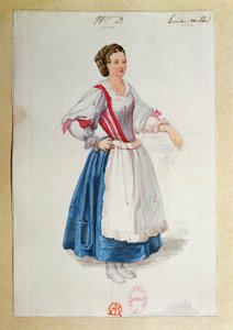 Figurino para Luisa Miller por Giuseppe Verdi, sketch