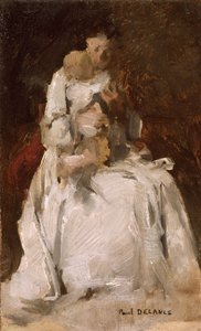 Mãe e filho (pintura) de Paul Louis Delance