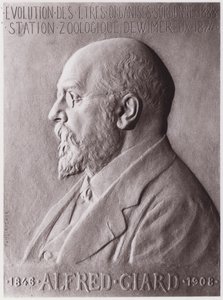 Alfred Giard (1846-1908), zoólogo, retrato (litho) de Paul Marie Louis Pierre Richer