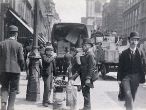 Sorvete ou vendedor de água em Cheapside, 1893