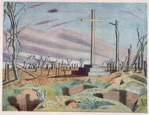 Um Monumento Canadiano, de British Artists at the Front, Continuação da Frente Ocidental, Parte III, Paul Nash de Paul Nash
