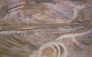 Dymchurch, c.1921 (óleo sobre tela) de Paul Nash
