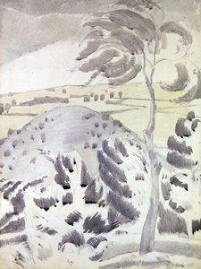 Colina e Árvore de Paul Nash