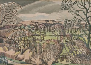 Paisagem em Fulmer, Buckinghamshire de Paul Nash