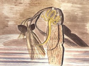 Objetos nas areias de Paul Nash