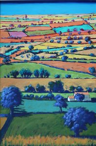 Devon II (acrílico a bordo) de Paul Powis