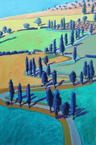 Toscana, 2021 (acrílico sobre cartão)