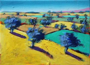 Yellow Hill, 2021 (acrílico sobre tela)