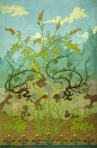 Íris Goldenrod e malva; Jaunes et Iris Mauves, 1899