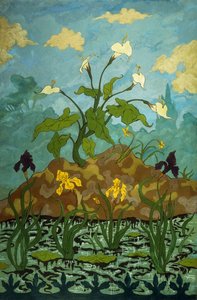 Lírios, íris roxas e amarelas; Aromes, Iris Violets e Jaunes, 1899