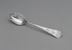 Colher de chá, c. 1796-1805 (prata)