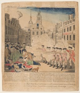 O Massacre de Boston, 5 de Março de 1770