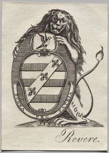 Bookplate: Brasão de armas de Paul Revere II