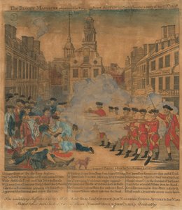 O Massacre de Boston de Paul Revere, after Henry Pelham