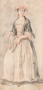 Uma Senhora com um Ventilador de Paul Sandby