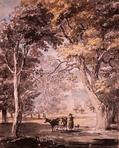 A Milkmaid in Windsor Great Park c.1765-70 de Paul Sandby